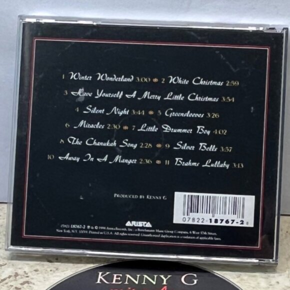 Kenny G Miracles The Holiday Album CD Smooth Jazz Christmas Music 11 Tracks 1994 - Picture 3 of 6